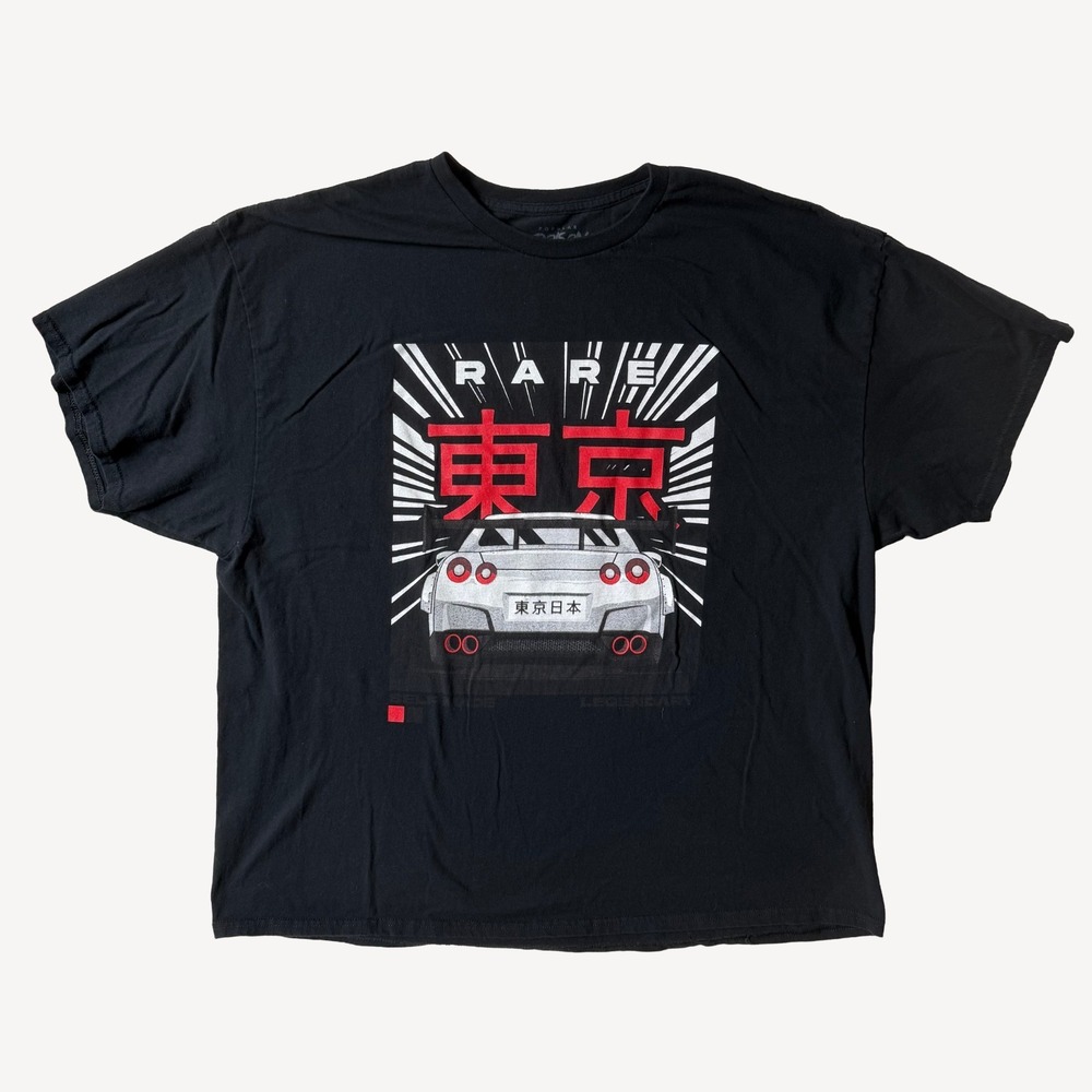Popular Poison Tokyo Japan JDM Nissan GTR Graphic T Shirt XL Black Streetwear Ca